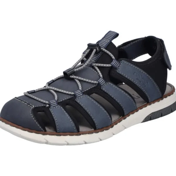 Best Rieker Herrensandale sportiv blau