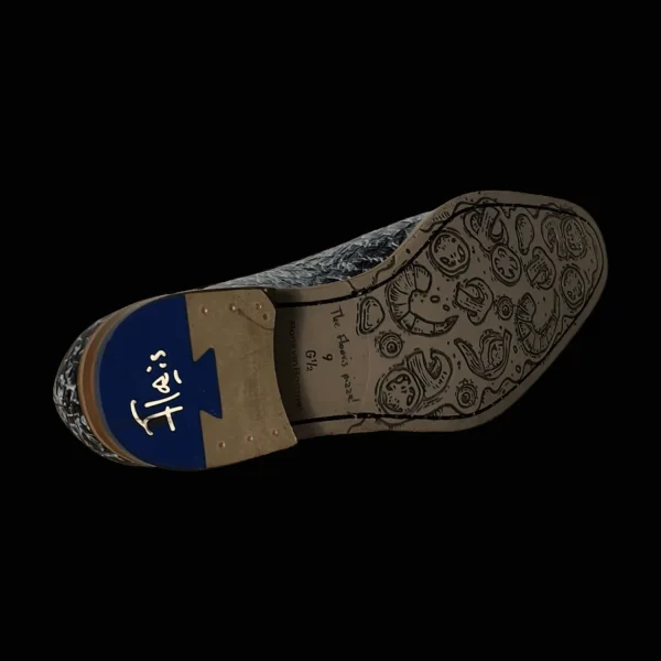 Cheap Floris van Bommel Herrenschnürschuh blue