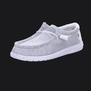 Sale Hey Dude Shoes Herrenschnürschuh Canvas grau