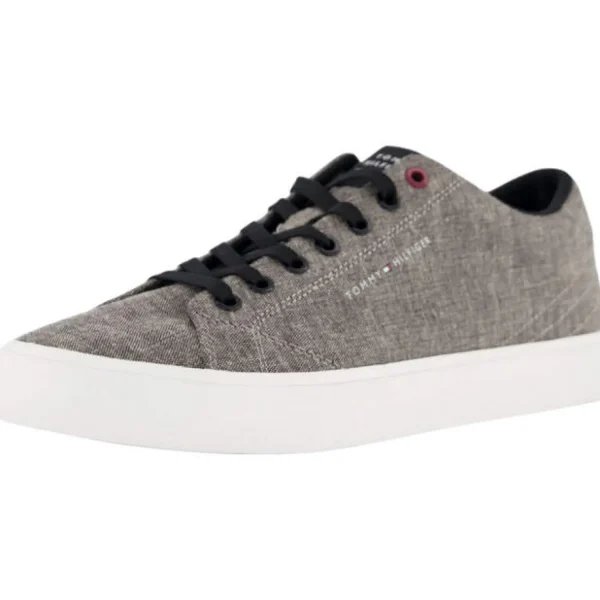 Online Tommy Hilfiger Herrenschnürschuh Canvas grau