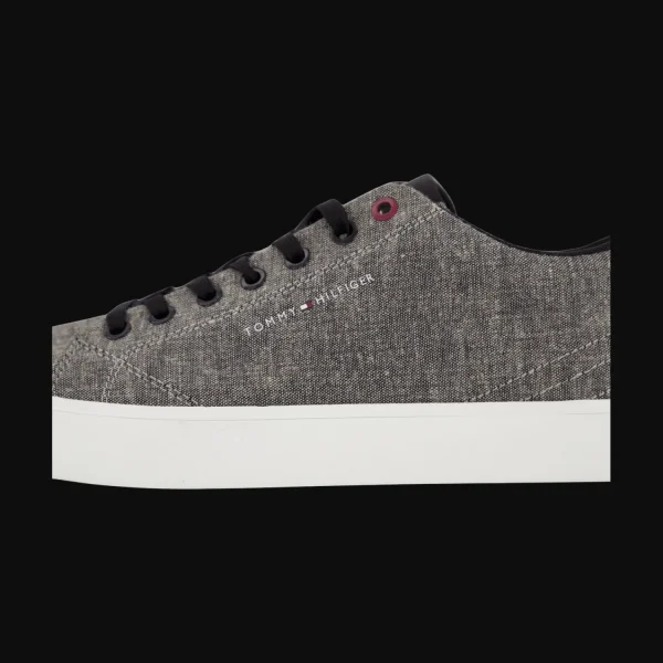 Online Tommy Hilfiger Herrenschnürschuh Canvas grau