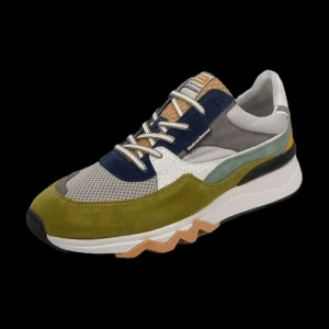 Flash Sale Floris van Bommel Herrenschnürschuh sportiv grün grau blau
