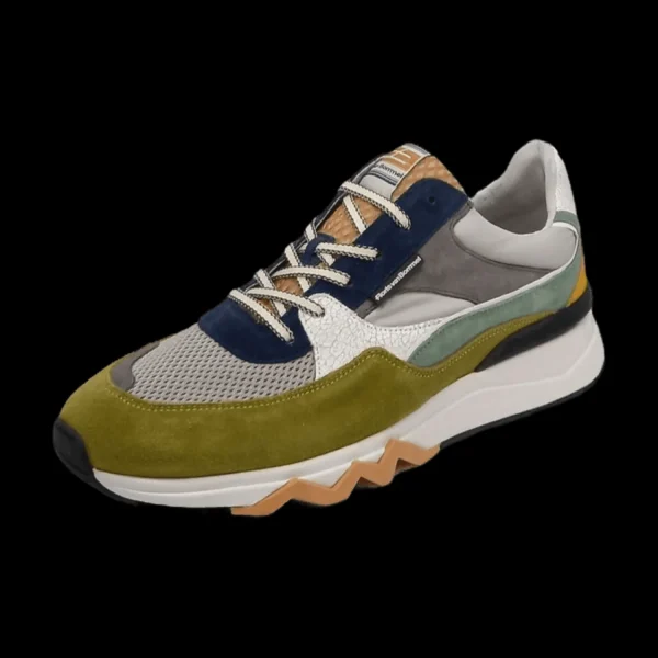 Flash Sale Floris van Bommel Herrenschnürschuh sportiv grün grau blau