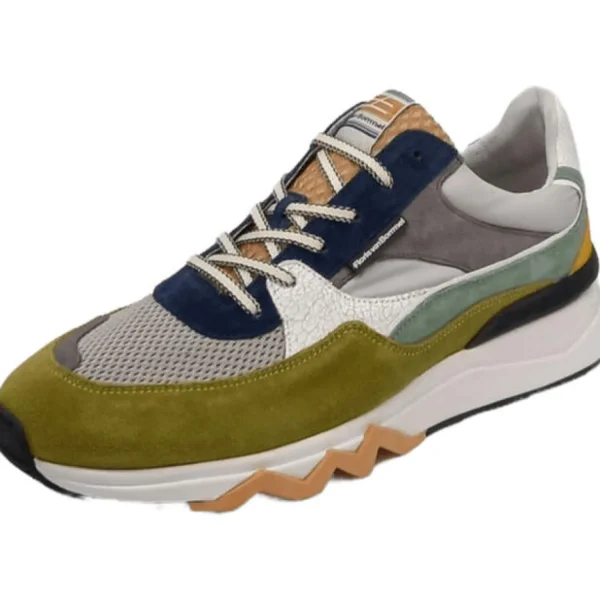 Flash Sale Floris van Bommel Herrenschnürschuh sportiv grün grau blau