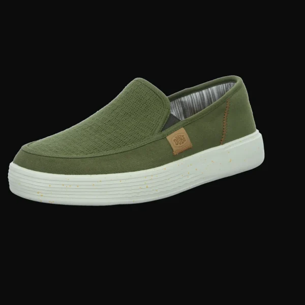 Store Hey Dude Shoes Herrenslipper Canvas grün