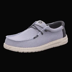 Fashion Hey Dude Shoes Herrenslipper Canvas blau-kombiniert