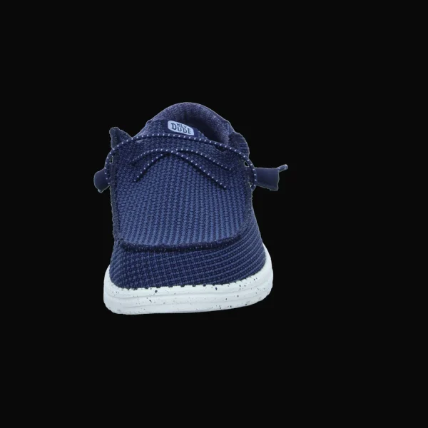 Outlet Hey Dude Shoes Herrenslipper Canvas blau