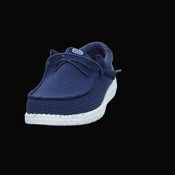 Outlet Hey Dude Shoes Herrenslipper Canvas blau