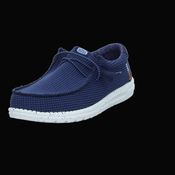Outlet Hey Dude Shoes Herrenslipper Canvas blau
