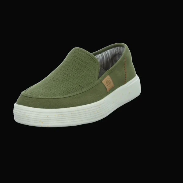 Store Hey Dude Shoes Herrenslipper Canvas grün