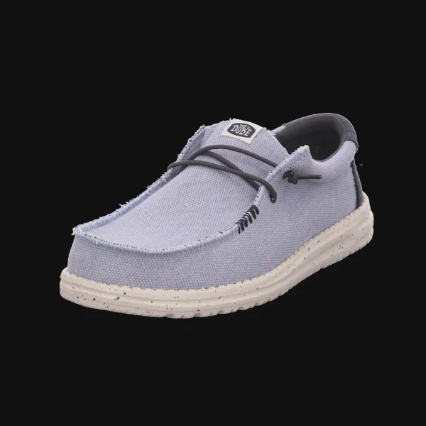 Fashion Hey Dude Shoes Herrenslipper Canvas blau-kombiniert