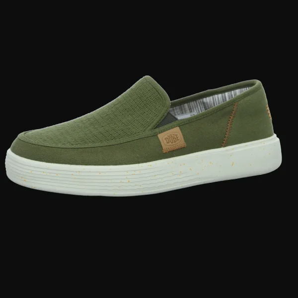 Store Hey Dude Shoes Herrenslipper Canvas grün