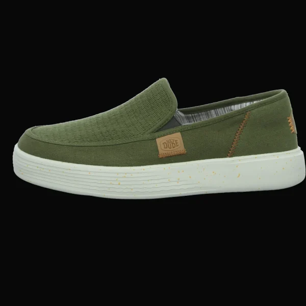 Store Hey Dude Shoes Herrenslipper Canvas grün