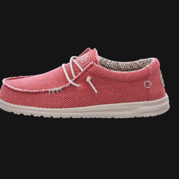 Online Schuh Heinrich Herrenslipper Canvas rot