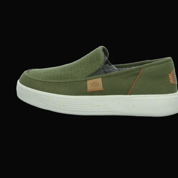 Store Hey Dude Shoes Herrenslipper Canvas grün