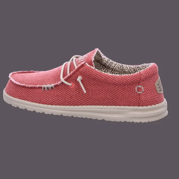 Online Schuh Heinrich Herrenslipper Canvas rot