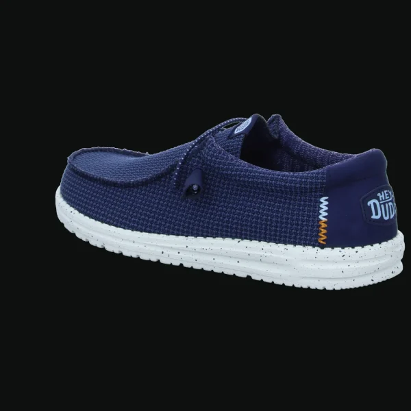 Outlet Hey Dude Shoes Herrenslipper Canvas blau