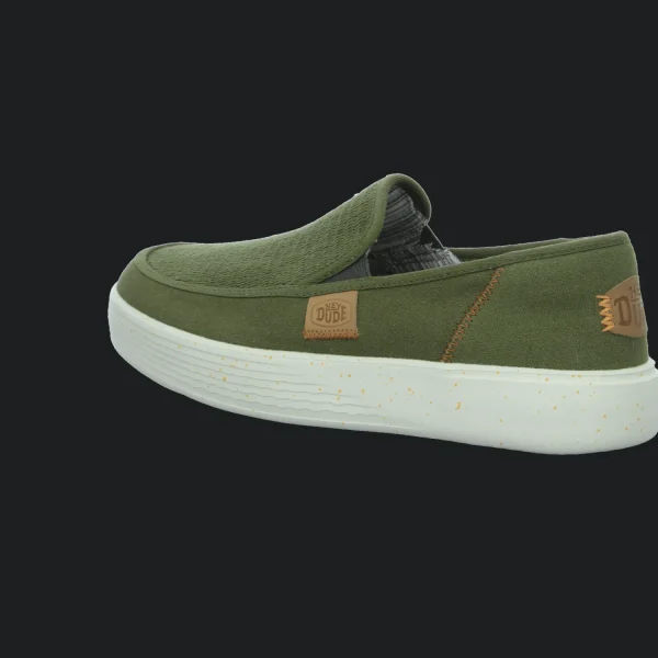 Store Hey Dude Shoes Herrenslipper Canvas grün