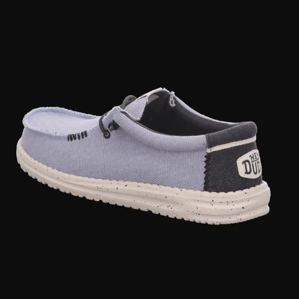 Fashion Hey Dude Shoes Herrenslipper Canvas blau-kombiniert