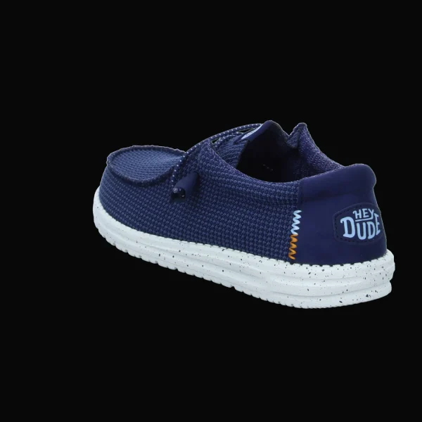 Outlet Hey Dude Shoes Herrenslipper Canvas blau