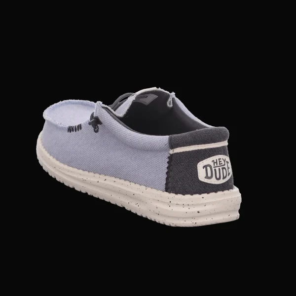 Fashion Hey Dude Shoes Herrenslipper Canvas blau-kombiniert