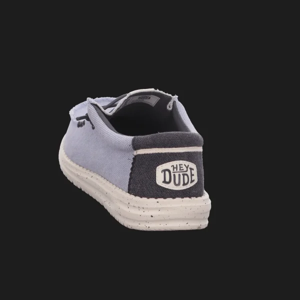 Fashion Hey Dude Shoes Herrenslipper Canvas blau-kombiniert