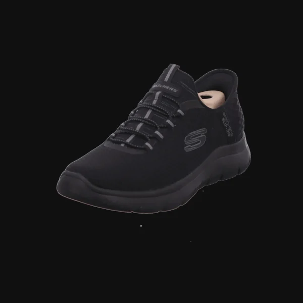 Clearance Skechers Herrenslipper sportiv schwarz