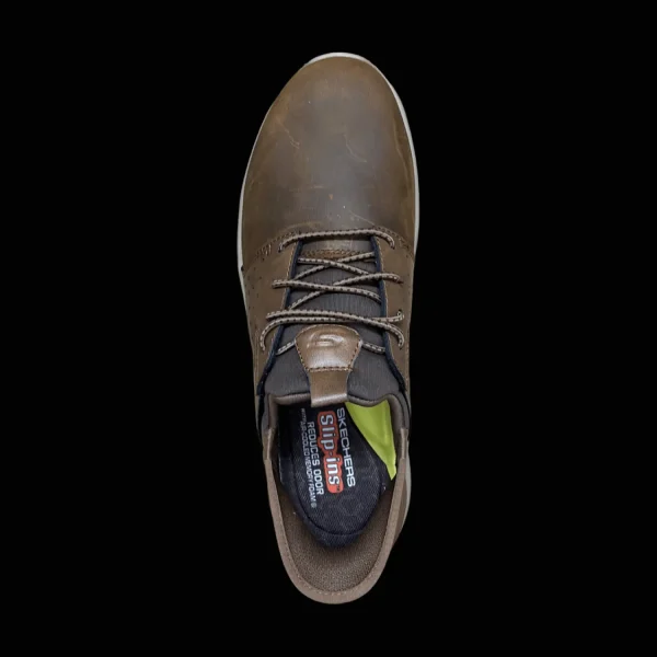 Best Skechers Herrenslipper sportiv braun