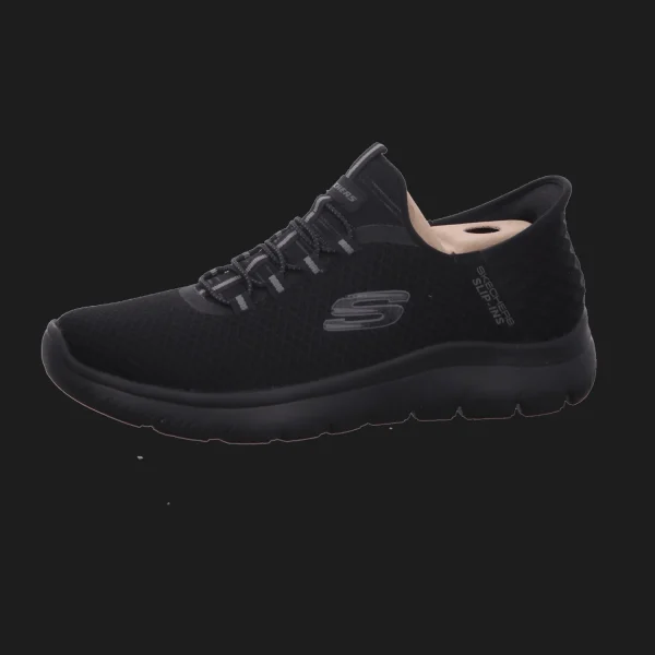 Clearance Skechers Herrenslipper sportiv schwarz