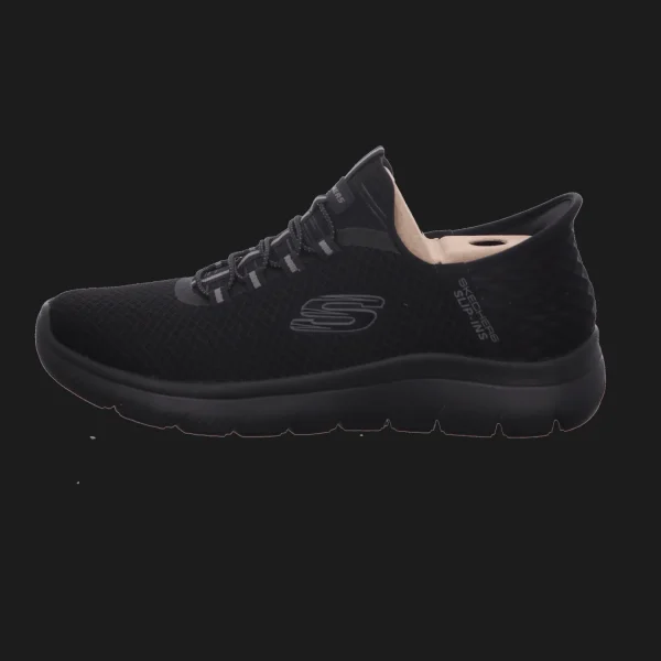 Clearance Skechers Herrenslipper sportiv schwarz