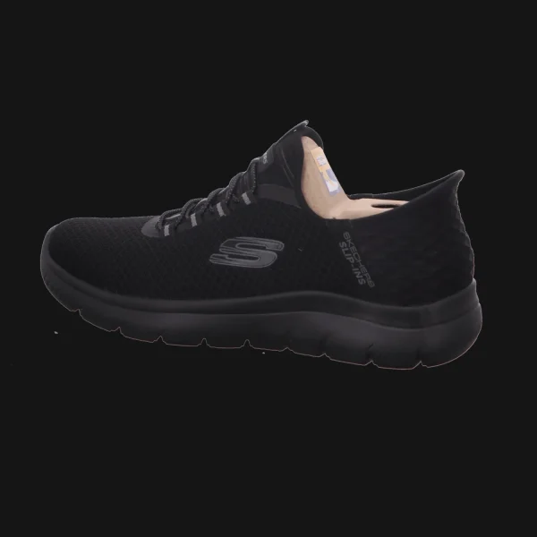 Clearance Skechers Herrenslipper sportiv schwarz