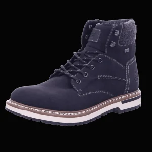 Hot Rieker Herrenstiefel gefüttert schwarz/schwarz/gran