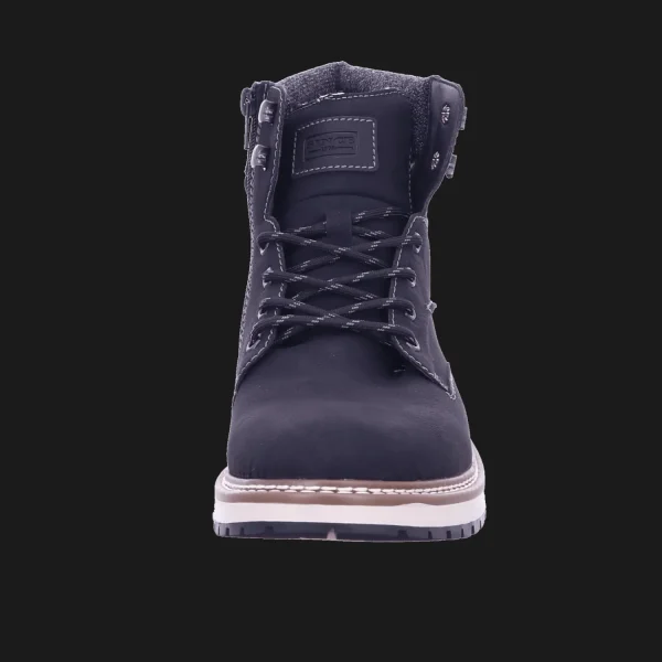 Hot Rieker Herrenstiefel gefüttert schwarz/schwarz/gran