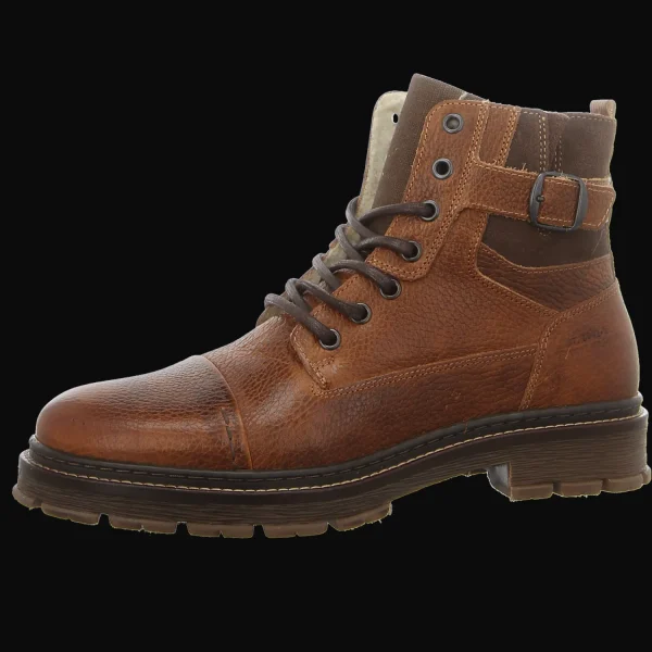 Outlet Bullboxer Herrenstiefel gefüttert cognac