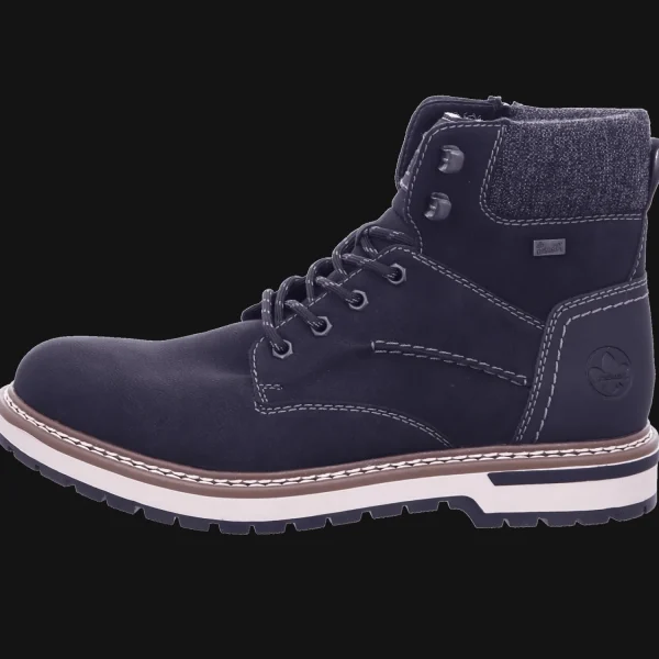Hot Rieker Herrenstiefel gefüttert schwarz/schwarz/gran