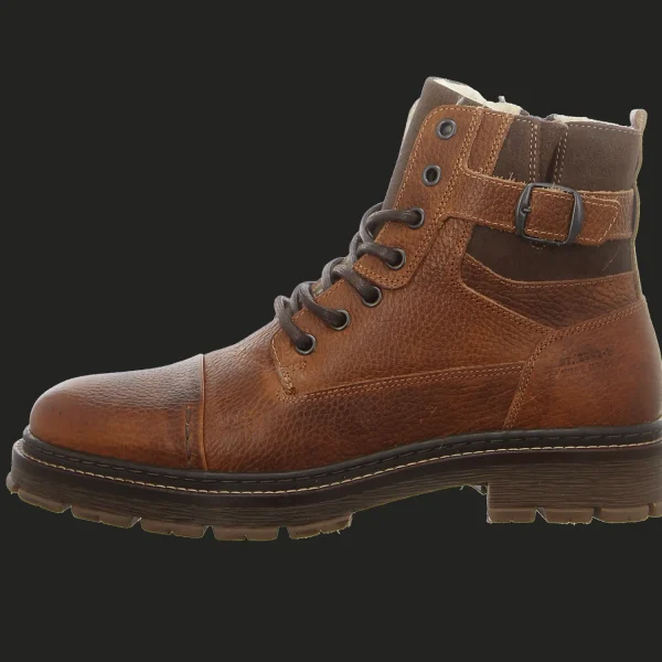 Outlet Bullboxer Herrenstiefel gefüttert cognac