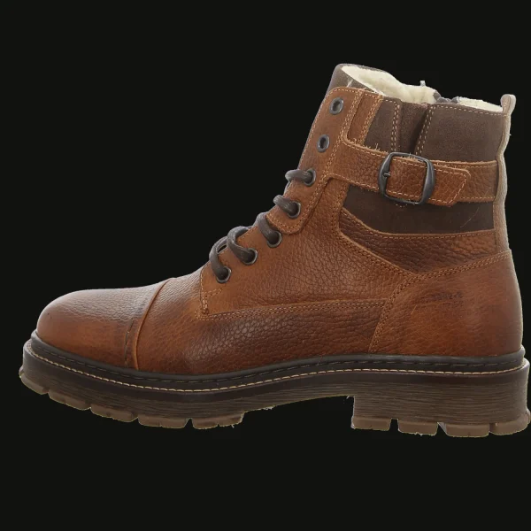 Outlet Bullboxer Herrenstiefel gefüttert cognac