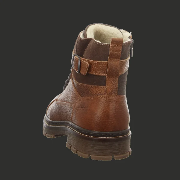 Outlet Bullboxer Herrenstiefel gefüttert cognac
