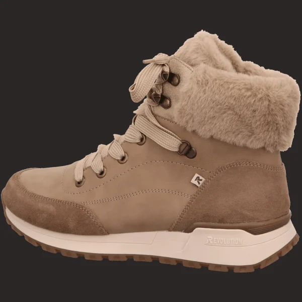 Discount Rieker HWK Damen Stiefel schwarz kombi