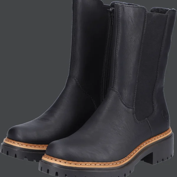 Best Rieker HWK Damen Stiefel schwarz