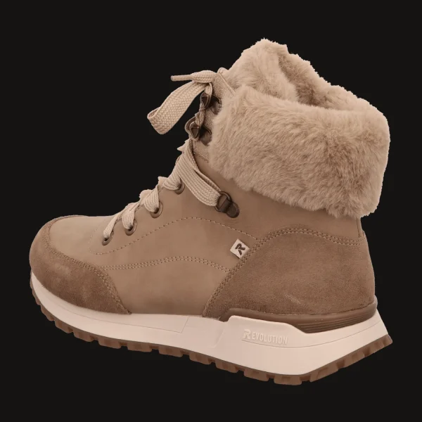 Discount Rieker HWK Damen Stiefel schwarz kombi