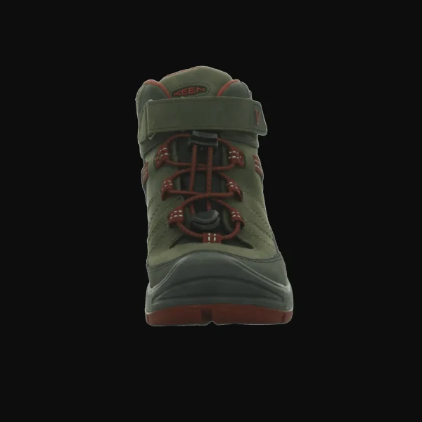 Sale Keen Kids Stiefel kalt STEEL GREY/RED DAHLIA