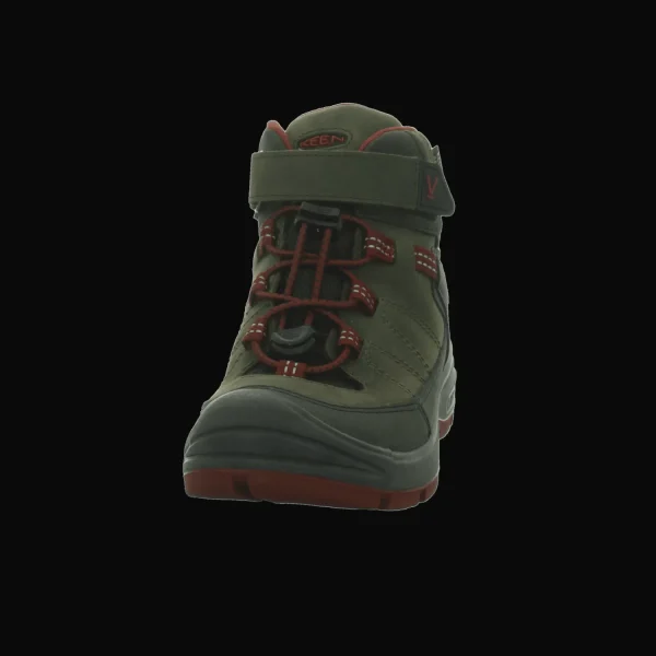 Sale Keen Kids Stiefel kalt STEEL GREY/RED DAHLIA