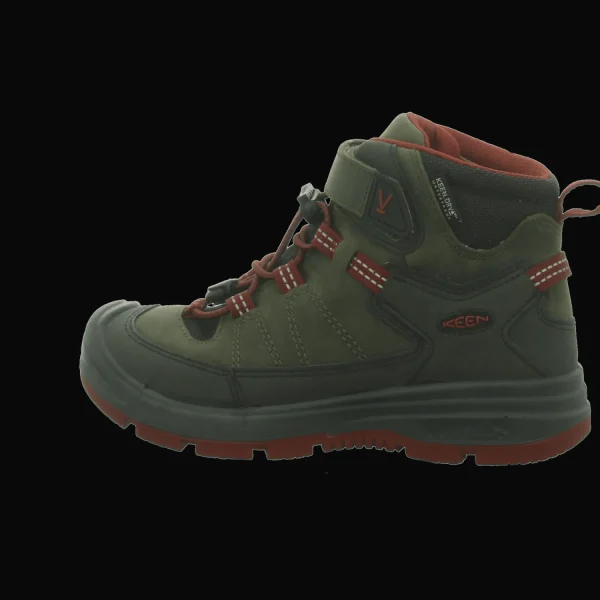 Sale Keen Kids Stiefel kalt STEEL GREY/RED DAHLIA