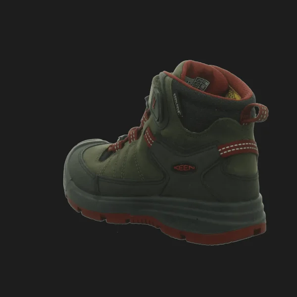 Sale Keen Kids Stiefel kalt STEEL GREY/RED DAHLIA