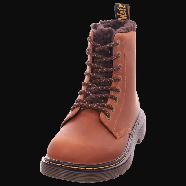 Best Sale Dr. Martens Airwair Kids Stiefel warm braun