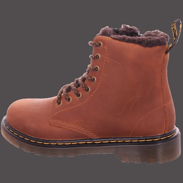 Best Sale Dr. Martens Airwair Kids Stiefel warm braun
