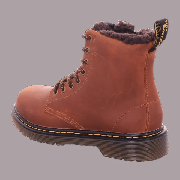 Best Sale Dr. Martens Airwair Kids Stiefel warm braun