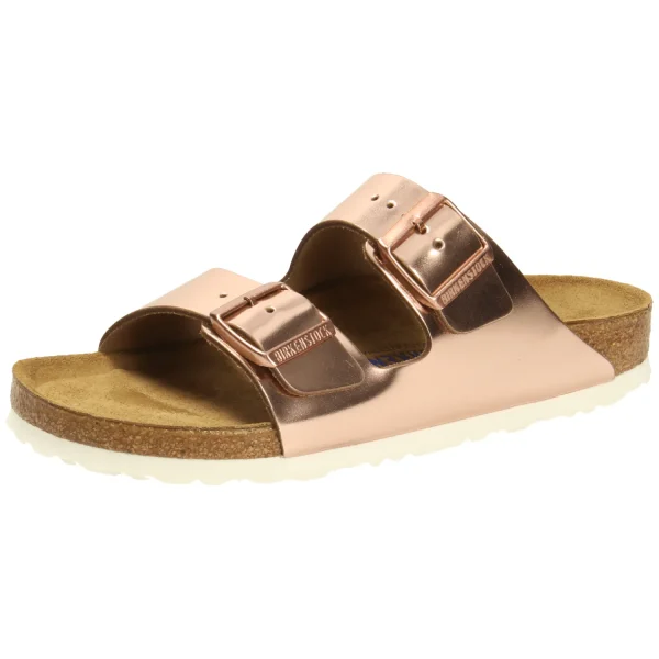 Fashion Birkenstock Pantoletten gold