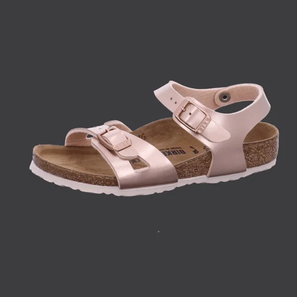 Shop Birkenstock Rio Kids BF Electric Metallic rosa
